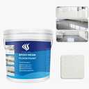 Floor Paint, Indoor Epoxy Floor Coating, 1 Gallon, White, Household Tile Color Changing Paint, 128 Fl Oz