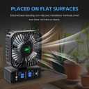2-Pack 4 Fixed Clip Fan, 4 Speed Control, USB Desktop Fan, for Hydroponic Plants, Office Dorm, circulation and cooling.