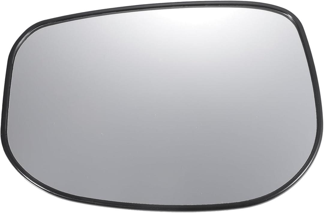 X AUTOHAUX Car Rearview Left Driver Side Mirror Glass Replacement W/Backing Plate Non-heated White Glass for Honda Jazz Fit 2009-2013