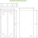 On-Q 28" Structured Media Enclosure with Hinged Cover Lock, 20 Gauge CRS, Flush or Surface Mount