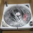 CLAIRDAI 42''Dimmable Fandelier Crystal Chandelier Ceiling Fan Retractable Ceiling Fan with Lights and Remote 6 Speed, 3 Light Change Retractable Blade Chandelier Ceiling Fan for Bedroom (9125-Black)