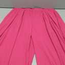 Women's Wide Leg Pants with Side Pockets and Front Placket Pants, High Waisted Zipper Casual Pants, Size L