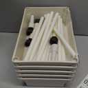 5 Tier Rolling Cart Organizer, Rolling Storage Rack with Wheels, Plastic Storages Shelving, Multifunction Kitchen Storage Organizer, Utility Rolling Cart for Living Room, Office & Bedroom