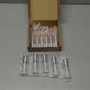 COSIDEA 16pcs Round 5ml 0.17oz silver Empty lip gloss tubes with wand prismatic Lipgloss tube containers for lip oil packing