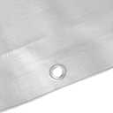 Amazon Basics Multi Purpose Waterproof Poly Tarp Cover with Grommets, 20 x 20 ft, 10MIL Thick, Brown/Silver, 1-Pack