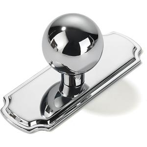 Khtumeware 2-Pack Heavy Duty Solid Backplate For Cabinet Knobs Polished Chrome Drawer Knobs With Backplate Suitable For Dresser And Kitchen Cabinet Hardware