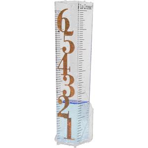 LaCrosse 705-110 Easy Read 6-Inch Patina Rain Gauge, Clear