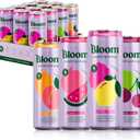 Bloom Nutrition Sparkling Energy Drink - Variety Pack - Natural Caffeine, Zero Sugar, 180mg Caffeine - Antioxidant-Rich with Green Coffee Bean, Green Tea Extract, Prebiotics - 12oz 12 Pack