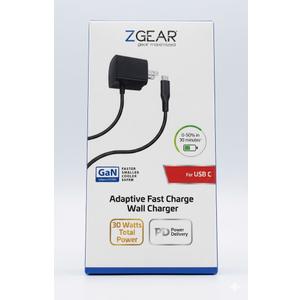 ZGEAR Adaptive Fast Charge Wall Charger For USB C