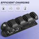 Switch 2 Controller Charger Dock, 4-in-1 Switch 2 Portable Charger Stand Station with USB Type-C Cord, Magnetic Design Fast Charging Accessories (Lying-flat 4)