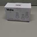 Woho Clear Taper Candle Holders 4.3" H Set of 3 for Wedding Table, Ribbed Glass Candlestick Holders for Daily Home Decor, Vintage Candle Sticks Holder Decor for Thanksgiving Christmas