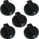 5PCS Gas Cooker Tabletop Knob Ignition D-Shaped Stem Lighter Universal Switch Plastic for Patio Heater Gas Fireplace BBQ Replacement Parts