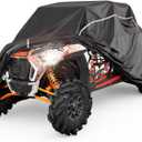 KEMIMOTO UTV Cover 4 Seater Compatible with Polaris RZR Pro XP 4, Ranger Crew 1000, Kawasaki Teryx KRX 4 1000, Can-Am Defender MAX, Commander MAX, Uforce 1000 XL, Pioneer 1000-6, 162''x66''x73''