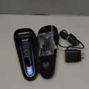 Braun Electric Shaver for Men, Series 6 6120s, Wet & Dry Shave, Turbo & Gentle Shaving Modes, with Precision Trimmer & Pouch, Blue (3 Piece Set)