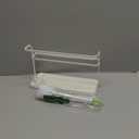 Wakubon Bottle Drying Rack for Kitchen Countertop, Space Saving Storage Stand with Drainage Tray, TwoTier Design for Tumblers, Baby Bottles, Water Bottle Drying Rack with 5in1 Bottle Cleaning Brush