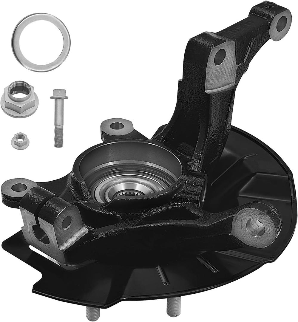 ‎686-364 Front Right Steering Knuckle Fits for Kia Soul 2014-2016 | 1.6L 2.0L, Passenger Side Spindle Knuckle w/Wheel Bearing Hub, 51716-B2050 51720-0Q000