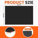 6 Pack Black Foam Board for Art Craft, 23.5 x 35.5 x 3/16" Thick