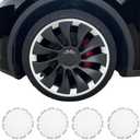 Wheel Rim Protector for Tesla Model Y Performance 21 Inch berturbine Wheels All-in-one Car Tire Trim Rings Rim Case Hubcaps Wheel Cover 2020-2024 Model Y Accessories