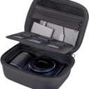 Reibi Camera Hard Case for Canon G7X Mark III/II/SX740 HS, Sony ZV-1F/ZV-1 II, Ricoh GR IV/III, Panasonic ZS99, X-Half/X-HF1 | Portable Travel Case with Pockets for Memory Cards, Cables, Chargers (Black)