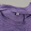 Qskall Easter Shirts for Women Happy Easter T-Shirt Cute Bunny Tee Tops Purple L