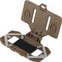 Tactical Gear Plate Carrier Vest Accessories Phone Chest Mount Holder for Screen Size 4.7"-6.7" (tan)