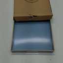 Spsyrine Blue Decorative Serving Tray with Handles, Elegant Plastic Coffee Table Tray for Ottoman, Living Room, Home Decor 15.6" X 10.2" Light Blue