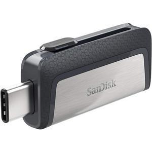 SanDisk 256GB Ultra Dual Drive USB Type-C - USB-C, USB 3.1 - SDDDC2-256G-G46,Black