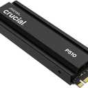 Crucial P510 PCIe Gen5 NVMe 2TB SSD with Heatsink, Up to 10,000MB/s, TLC NAND, Laptop & Desktop (PC) Compatible, for Gamers & Creatives, Solid State Drive  CT2000P510SSD5-01