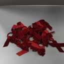 Bow Napkin Rings Set of 12 Luxury Soft Burgundy Velvet Napkin Holders, Elegant Bow Design for Christmas Holiday Dinner Wedding Party Table Decor