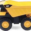CAT Construction Toys, Steel Dump Truck 16  Real Steel Body, Working Dump Bed, Oversize All-Terrain Wheels, Heavy-Duty Construction Vehicle for Indoor/Outdoor Play, Kids Ages 3 +