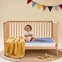 Mini Crib Mattress 38" x 24" x 4"- Firm Support and Comfort Premium Foam,Noiseless and Odorless,Hypoallergenic Mini Crib Mattress,Fits Mini and Portable Cribs,Dual Sided with Soft Breathable Fabric