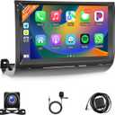 Car Stereo Radio for Toyota Prius 2004 2005 2006 2007 2008 2009 with Wireless Carplay Android Auto - 9" IPS Touch Screen with GPS BT WiFi FM SWC Mirror Link Backup Camera - 2G+32G