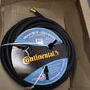 Continental Premium Garden Black Heavy Duty Cold Water Garden Hose, 5/8in Inside Diameter x 100ft Length, Male x Female Garden Hose Thread