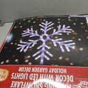 Alpine Corporation 24" Tall Indoor/Outdoor Hanging Snowflake Decoration with 102 LED Lights, Winter Ornament Christmas Holiday Decor