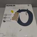 KOHLER 57777-WCF-0 Cymbal ReadyLatch Quiet-Close Soft Close Toilet Seat Elongated, Flexible CoreFlex Material, Wider Toilet Seat Surface, Home Essentials, White