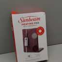 Sunbeam XL Back Neck and Shoulder Heat Therapy 12 x 24 with Auto Shut Off 6 Settings Machine-Washable Comfortable Microplush Fabric - Burgundy