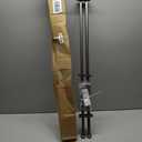 EXCLUSIVE HOME Topper Double Curtain Rod and Finial Set, Gunmetal, 36"-72"