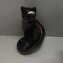 Cat Wine Bottle Holder Decorative, Tabletop Wine Racks Countertop, Cat Decor Wine Stand Gifts for Wine Lovers Women, Water Bottle Organizer for Cabinet, Black Wine Rack