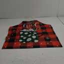 SATINIOR Christmas Aprons Adjustable Kitchen Cooking Aprons Xmas Buffalo Plaid Merry Christmas BBQ Bib for Adults