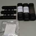 Shampoo and Conditioner Dispenser, Shower Soap Dispenser 3 Chamber No Drill Wall-Mounted Shampoo Dispenser for Shower Wall Mounted Shower Dispenser for Bathroom Hotel Large Capacity, Black