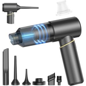 BSRCO Handheld Vacuum Cordless Rechargeable  15Kpa Strong Suction, Ultra-Quiet (75dB), 21min Runtime, Lightweight (1.25 lbs) for Car, Pet Hair, Home, USB-C Charging, HEPA Filtration