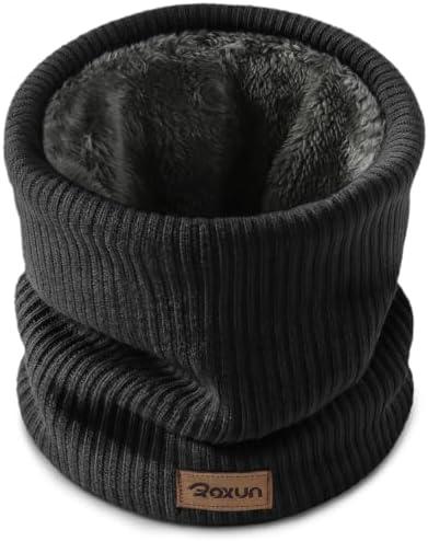 ROXUN Winter Neck Gaiter, Neck Warmer Cover Ski Gaiters for Men/Women | Soft Thick Fleece; Gentle on Skin; Stretchy Fit; Multi-function; Elegant Chic Look; Multi-color Options Pack of 2