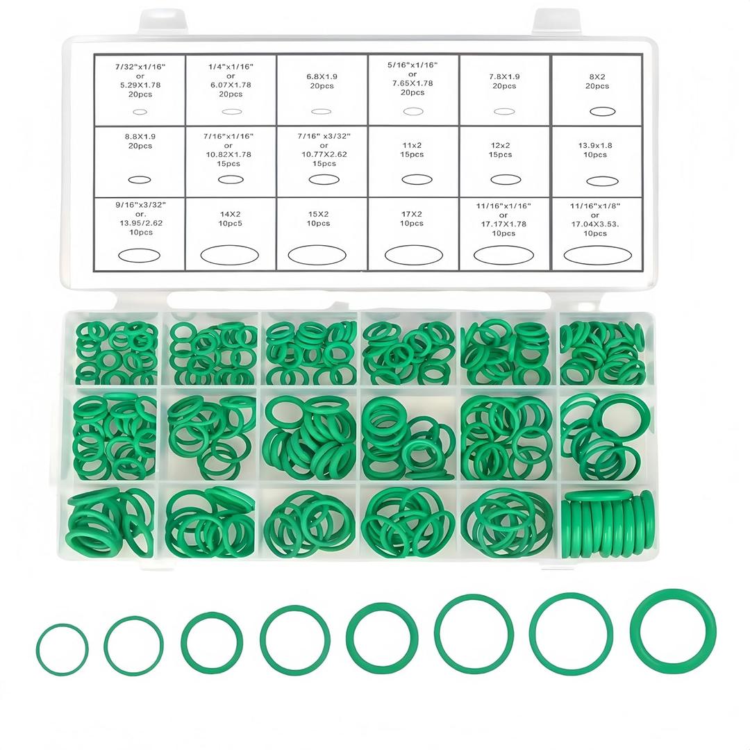 3 x 270 Pcs Car Air Conditioning O Ring Kit, Seal Rubber O-Rings Assortment O-Ring Assortment Set for Car Repair, Plumbing, Air or Gas Connections