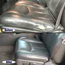 Driver & Passenger Side Bottom and Top Lean Back Leather Seat Covers Dark Gray #692 or 69i Compatible with Chevy GMC Silverado Avalanche Sierra Tahoe Suburban Yukon 2003 2004 2005 2006