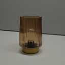 Battery Operated Lamp with Timer, Small Cozy Table Lamps for College Dorm, Aesthetic Cordless Battery Powered Decorative Lamp for Bedside Living Room Shelf Amber