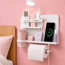Floating Bedside Wall Shelf,【Metal】 Wall Organizer for College Dorm Decor
No Drill- Bedside Shelf Wall Mount Nightstand for Bedroom, Loft Bed, Bunk Bed, Teen Girl, Dorm Small Room Stuff, RV Shelves
Visit the Yaztops Store
