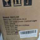 4 Pack 34" LED Under Cabinet Lighting Hardwired, 22W 1800LM 3CCT Adjustable (3000K/4000K/5000K), Plug-in Hardwired, Linkable Up to 10 Lights, 45 Rotatable Design