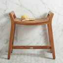 Patented Asia Ascend Teak Shower Bench with Elevated Height