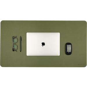 ANECDOTE Vegan Leather Desk Pad - 31.5"x17" Desk Mat for Your Office. This Quality Large Mouse Pad has Chic Elegance, Professional Look & Satisfying Touch - The Perfect Leather Mouse Pad for You! (Hunter Green)