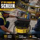 65ft self-Leveling Sewer Camera for Ideal Residential Pipe inspections. Equipped 9-inch IPS screen with DVR , 1080p HD probe, 5100mAh battery, 32GB hard drive recorder, and IP68 waterproof rating